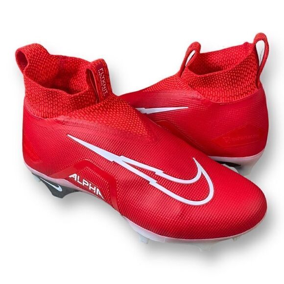 Nike Alpha Menace Elite 3 Football Cleats University Red CT6648-616 Mens size 10 - Picture 10 of 12